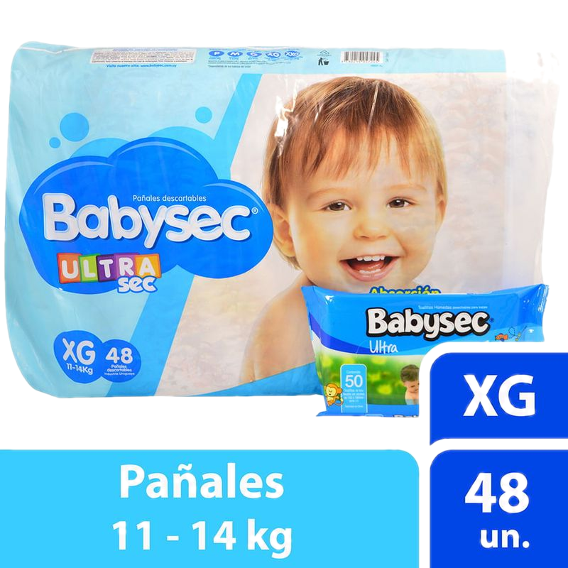 Pañal Babysec Ultra Jumbo Pack Xg 48 Unidades (1)