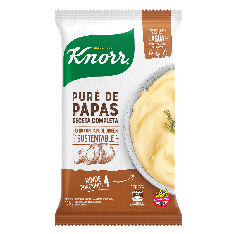 Pure De Papa Knorr 125 G Receta Completa