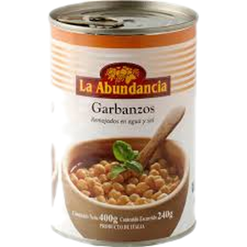 Garbanzo La Abundancia Lata 400 G .