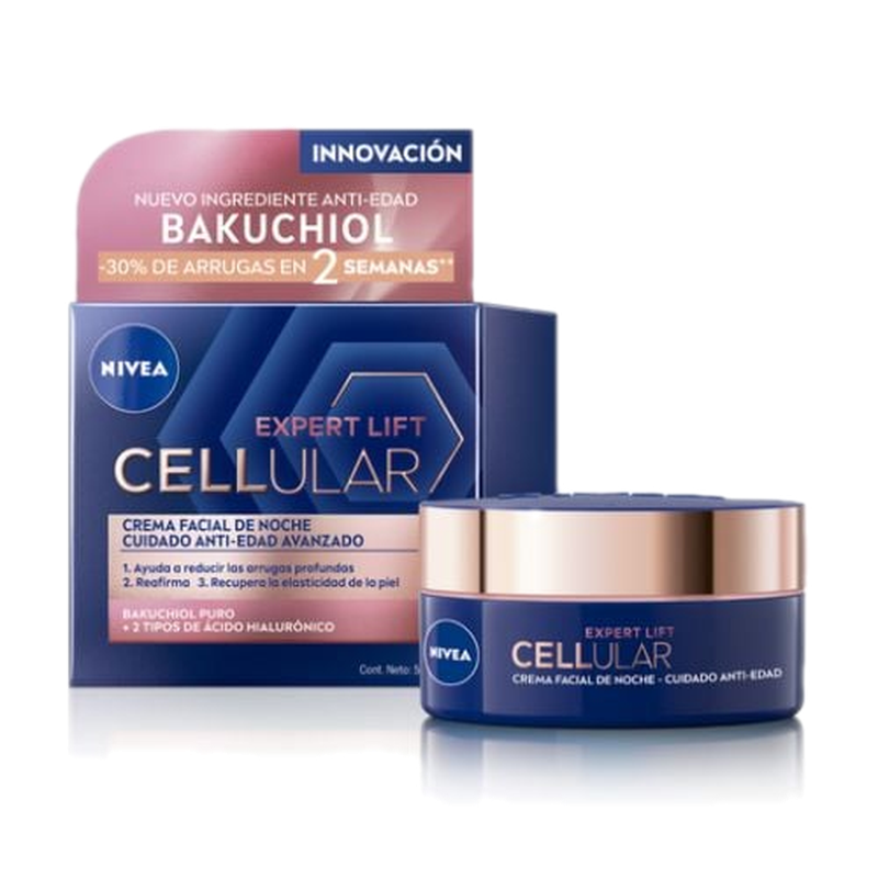 Crema Nivea Cellular Lift Facial De Noche 50 Ml