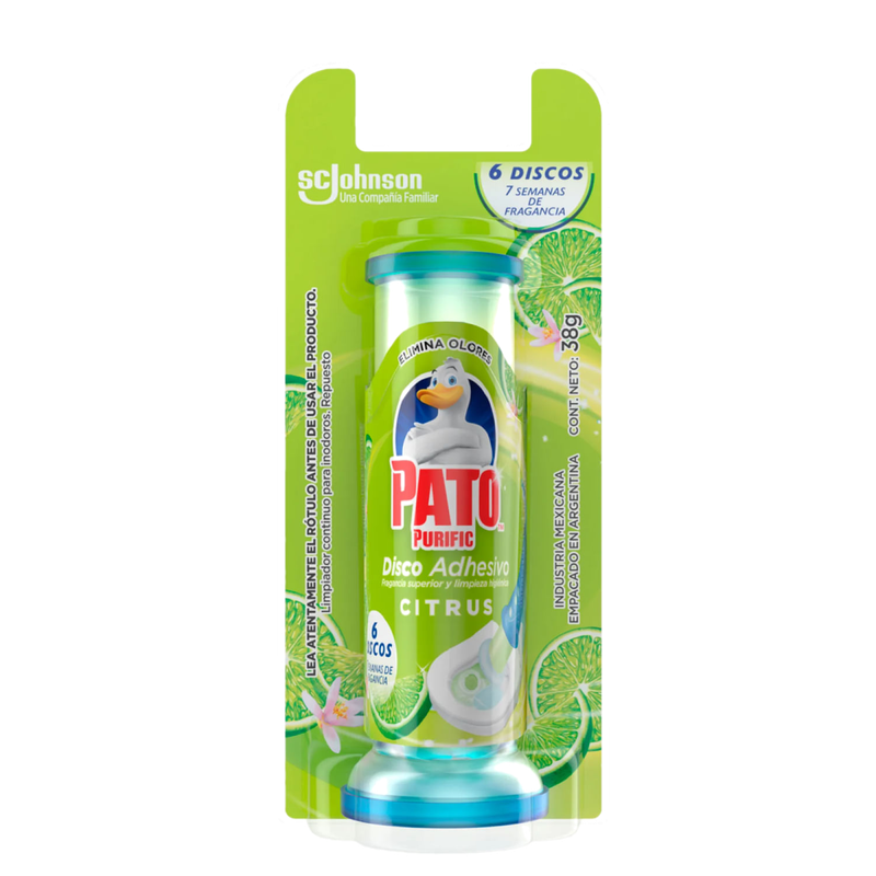 Desodorante De Inodoro Pato Adhesivo Citrus Repuesto