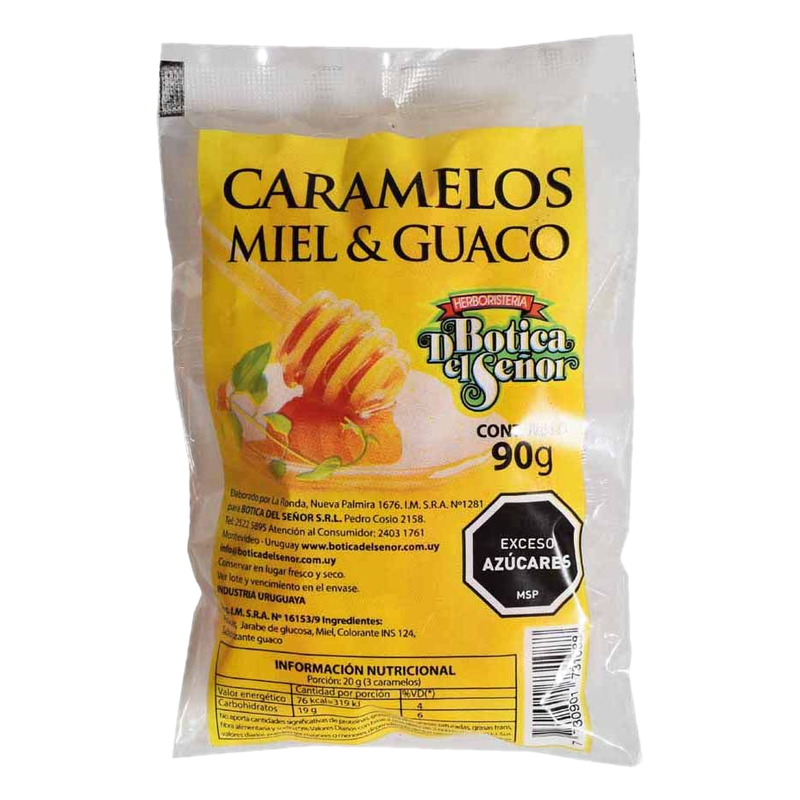 Caramelos Botica Del Señor De Miel Y Guaco 90 G