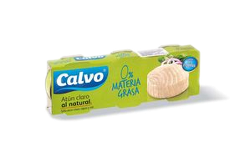 Atún Claro Al Natural Cero % Grasa Calvo 3 Unidades