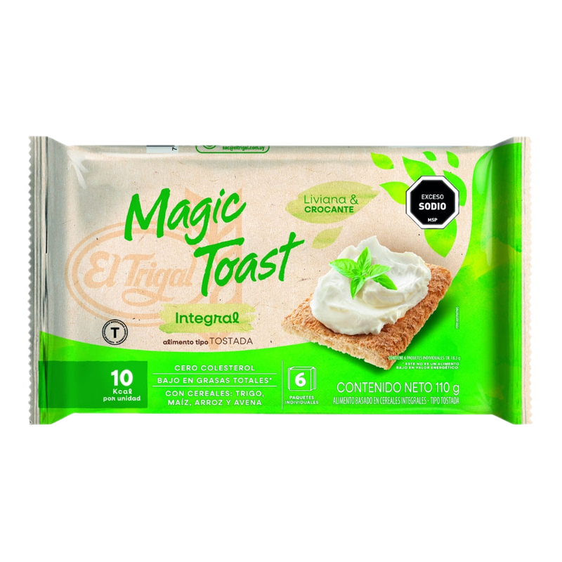 Tostadas Magic Toast El Trigal Integal 110 G