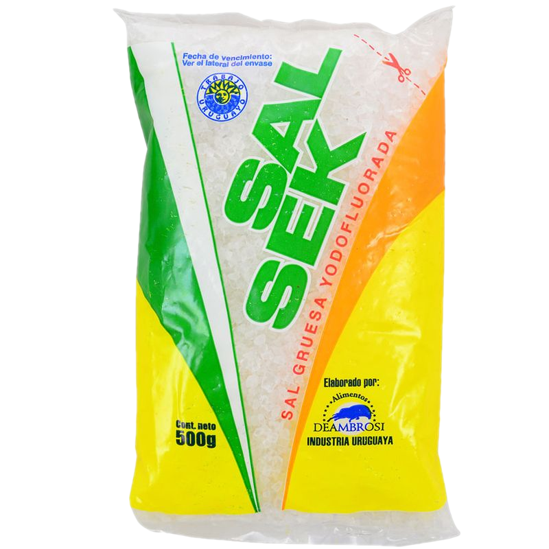 Sal Gruesa Sal Sek Yodada Fluorada 500 G