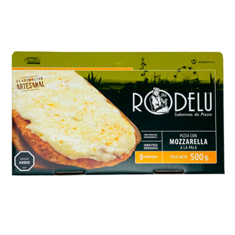 Pizza Precocida Rodelu Con Mozzarella A La Pala X 1 Unidad