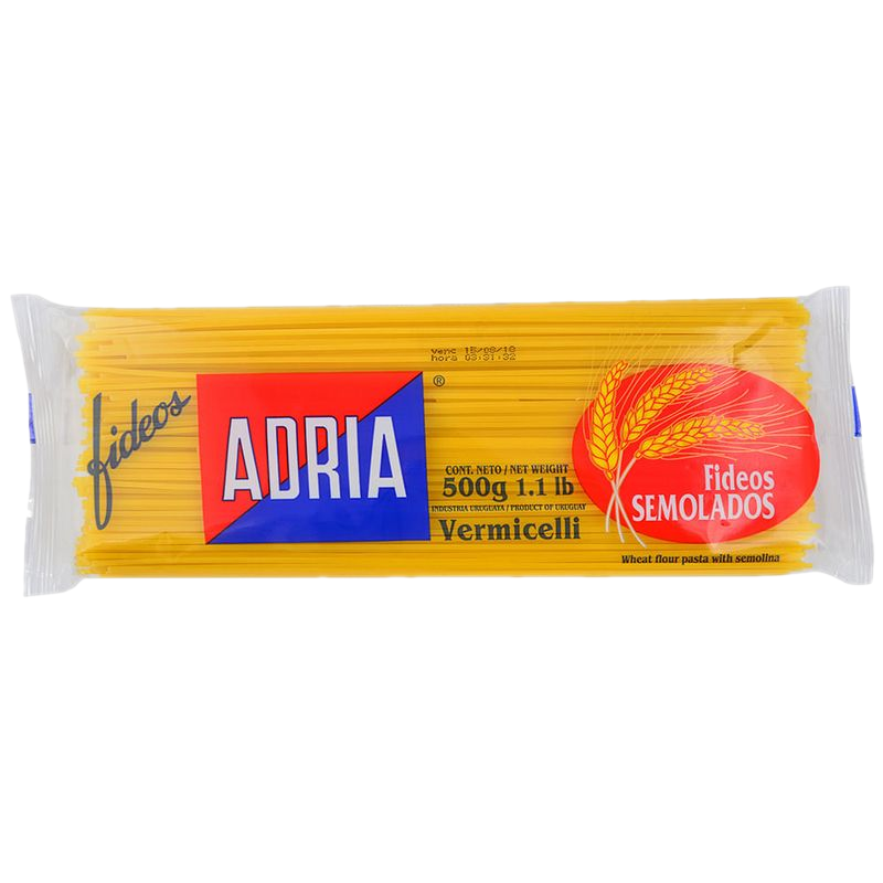 Fideos Semolados Adria Vermicelli 500 G