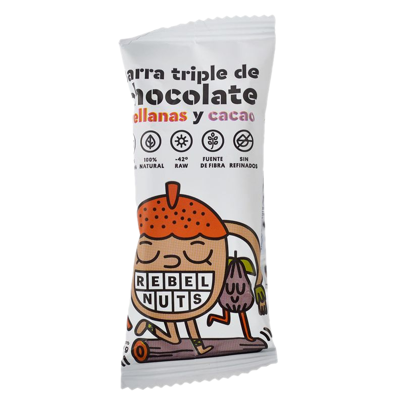 Barrita Rebel Nuts Chocolate Avellanas Y Cacao 40 G