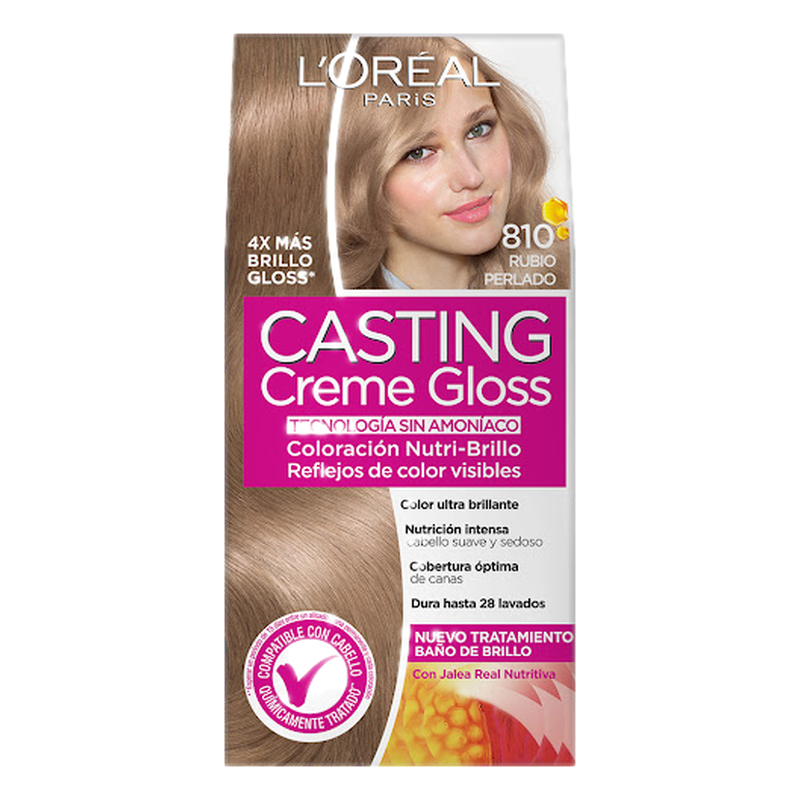 Coloración Casting L'oréal Gloss 810 Rubio Perlado