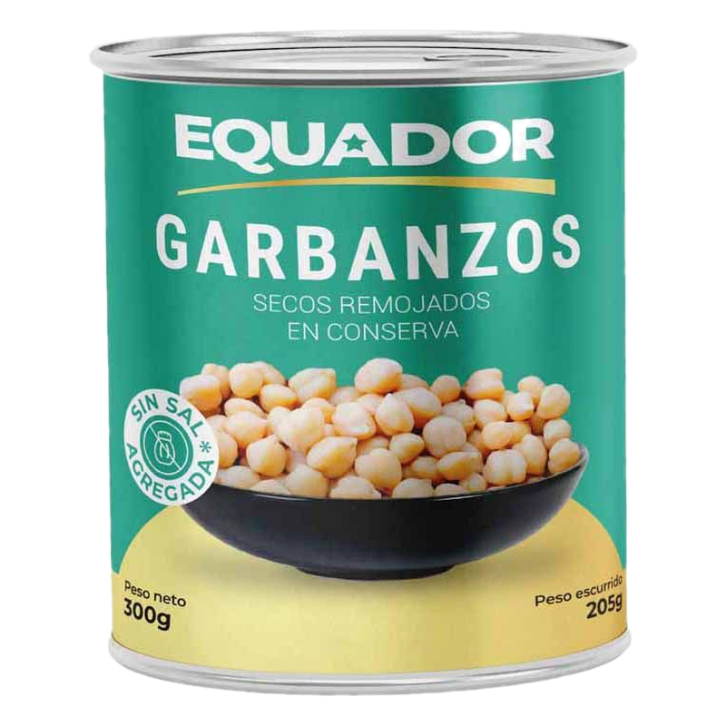 Garbanzos Sin Sal Equador 300 G