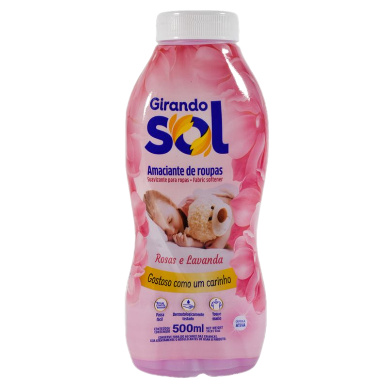Suavizante De Ropa Girando Sol Rosas Y Lavanda 500 Ml