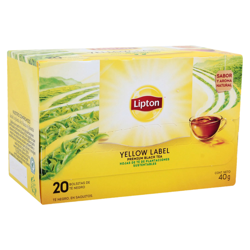 Te Lipton Yellow Label 20 Unidades