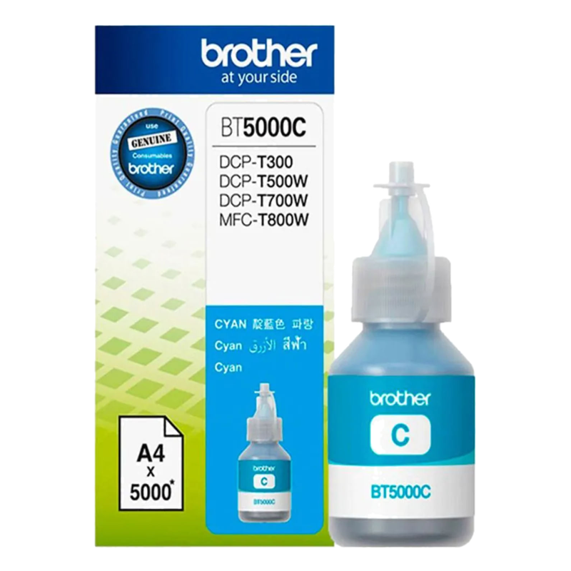 Cartucho Tinta Brother Bt5001c Color Cyan 41 Ml