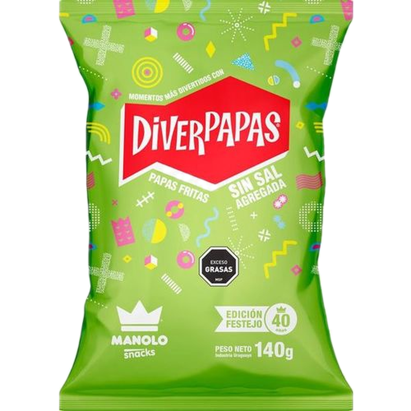 Diverpapas Manolo Sin Sal 140 G