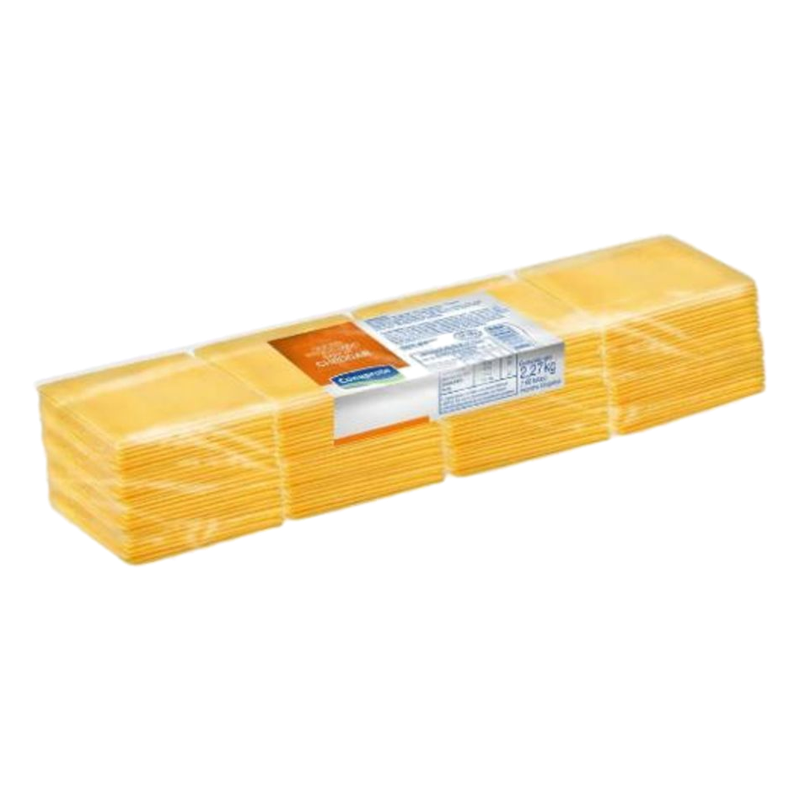 Queso Cheddar En Fetas Conaprole Kg