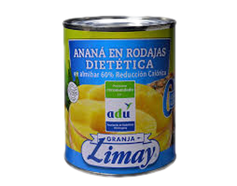 Anana Limay En Rodajas 0% 825 G.