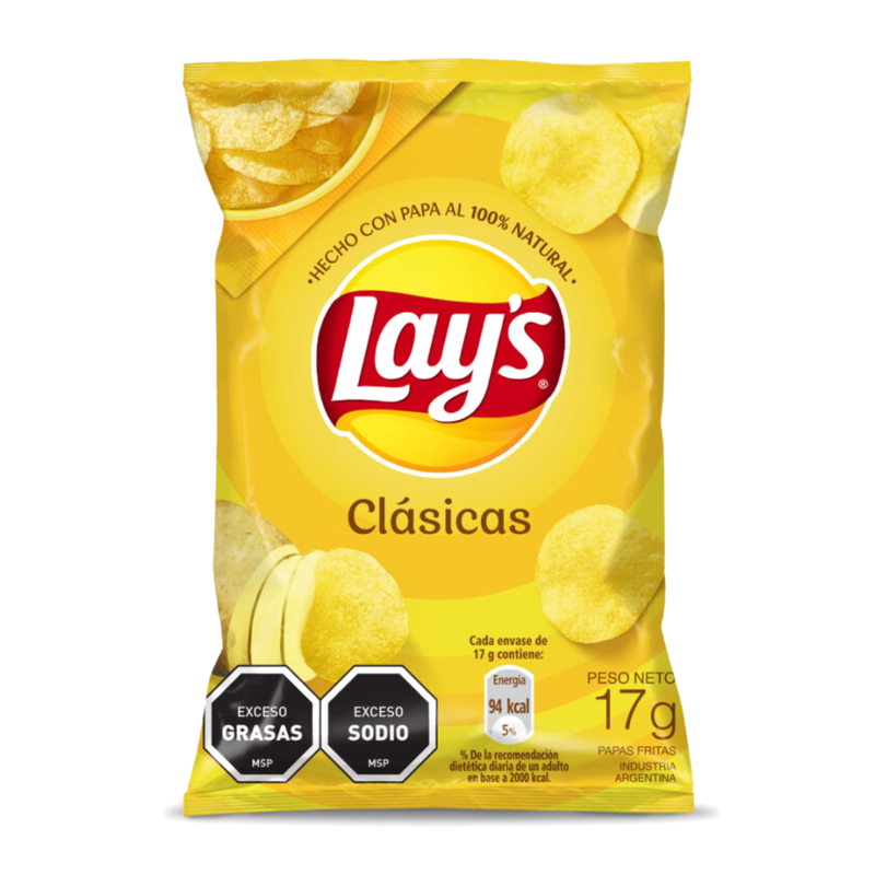 Papas Fritas Lays Clasica 17 G