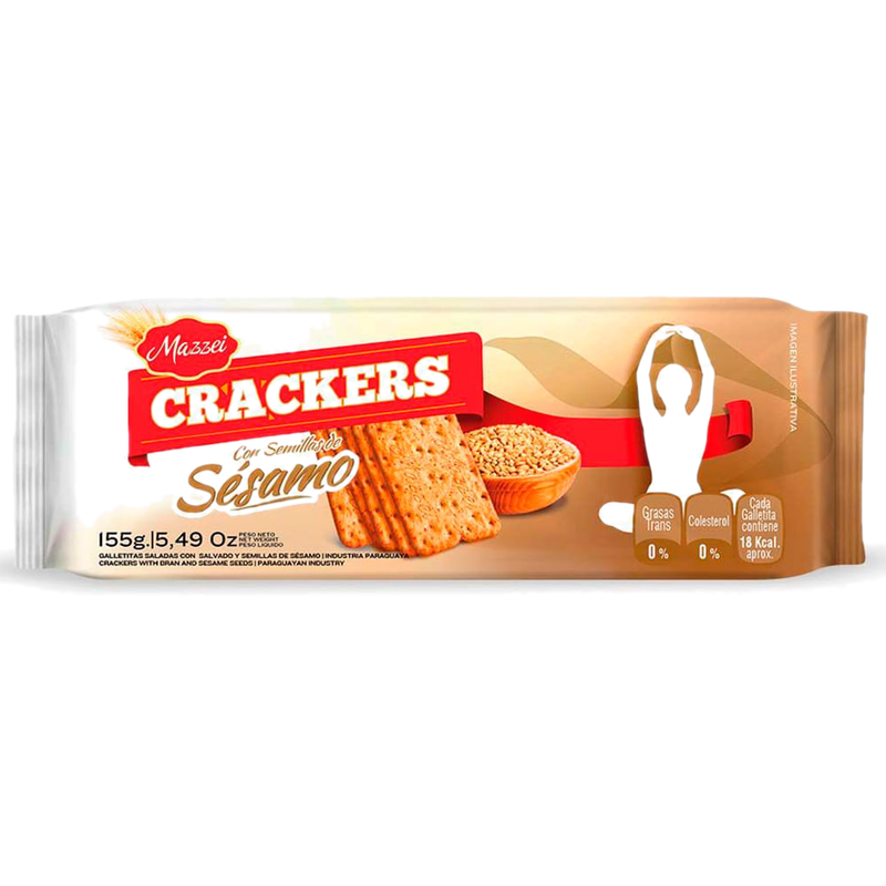 Galletas Mazzei Crackers Sésamo 155 G