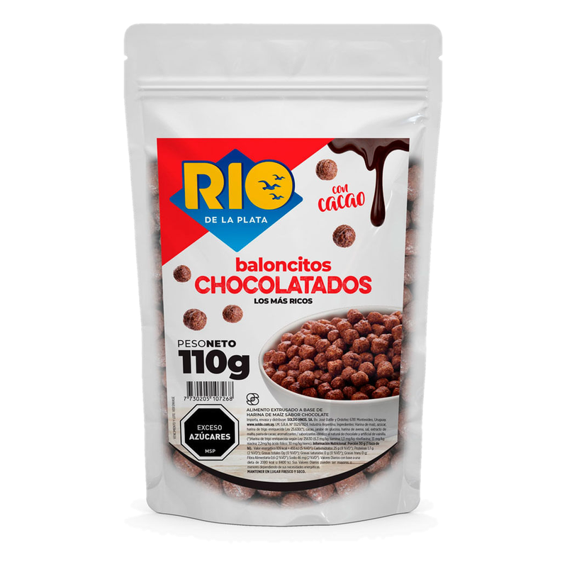 Baloncitos Chocolatados Río De La Plata 110 G
