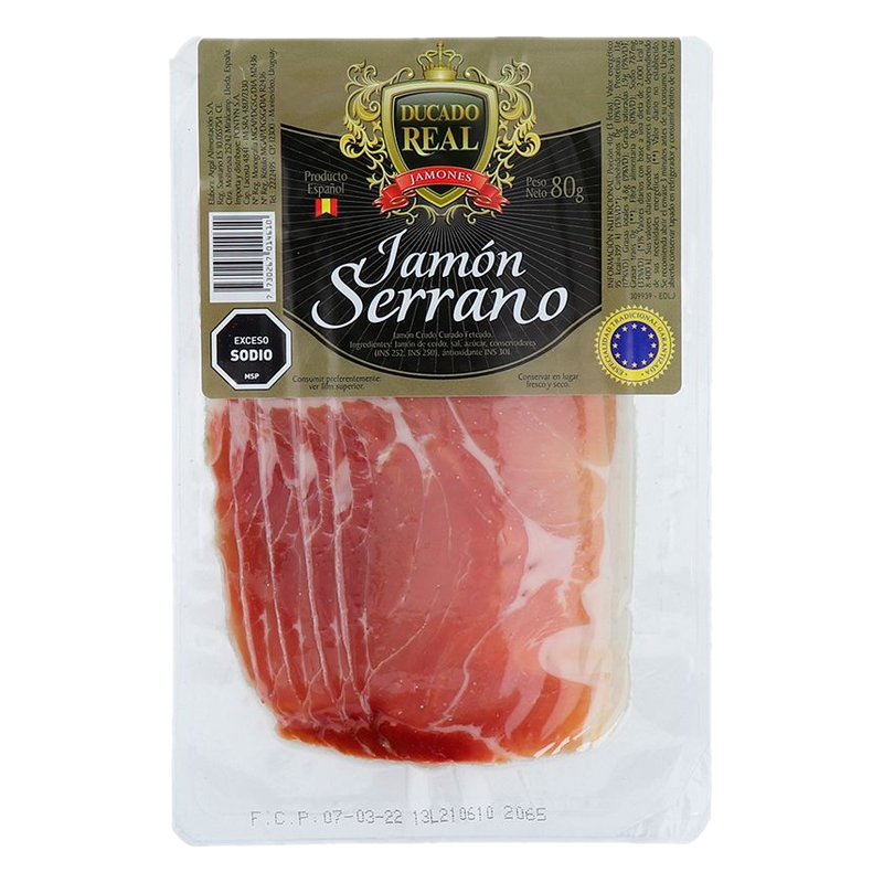Jamón Crudo Ducado Real 80 G
