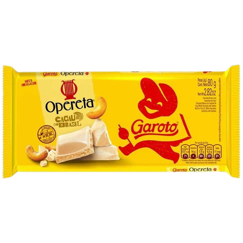 Chocolate Garoto 80 G Opereta