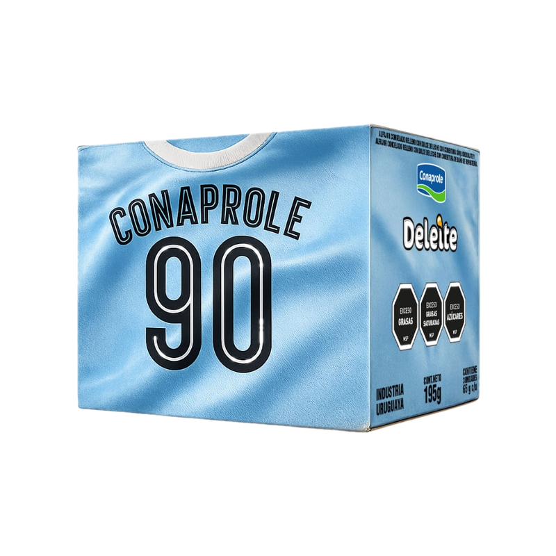 Alfajor Orgullo Celeste Conaprole Deleite 3 Unidades 65 G