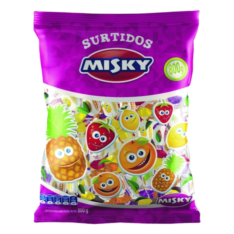 Caramelos Masticables Surtidos Misky 800 G