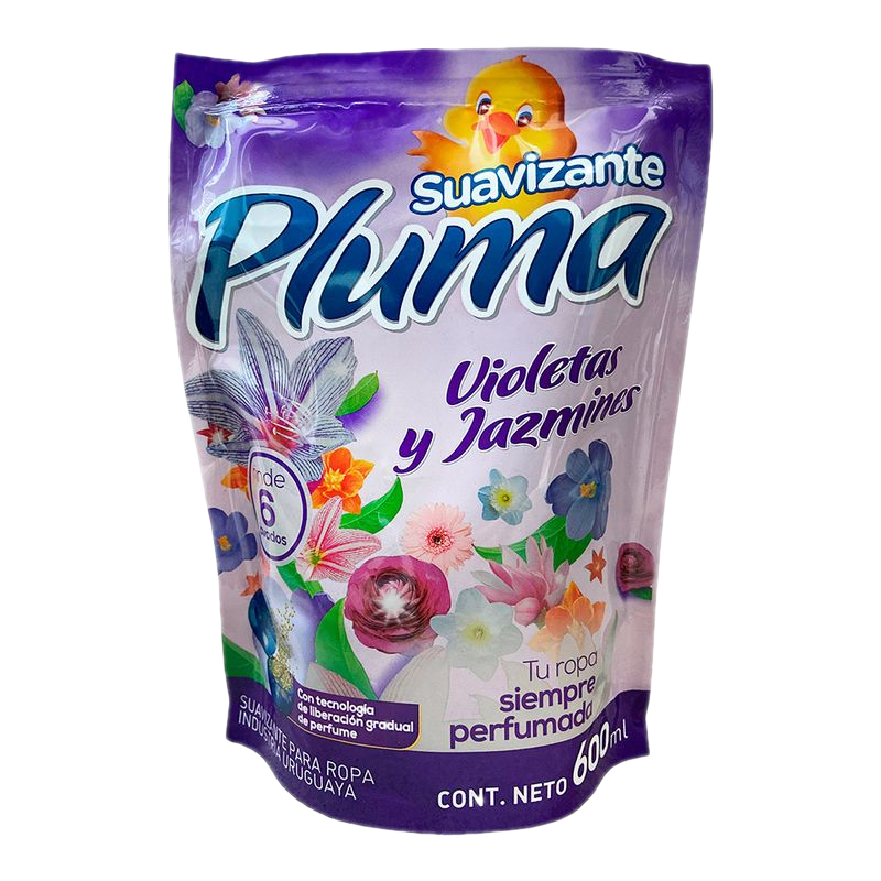 Suavizante Pluma Violetas Y Jazmín 600 Ml