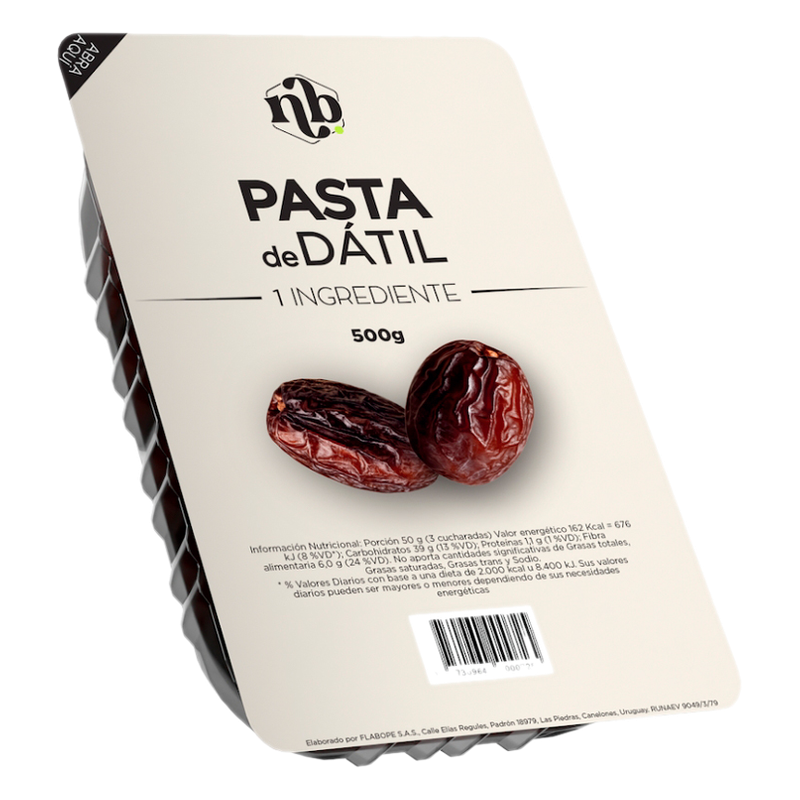 Pasta De Dátiles Natural Bars 500 G