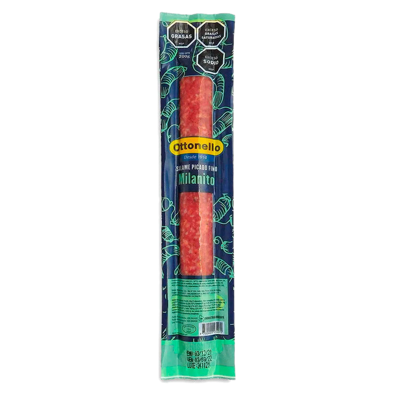 Salame Picado Fino Milanito Ottonello Al Vacio 220 G