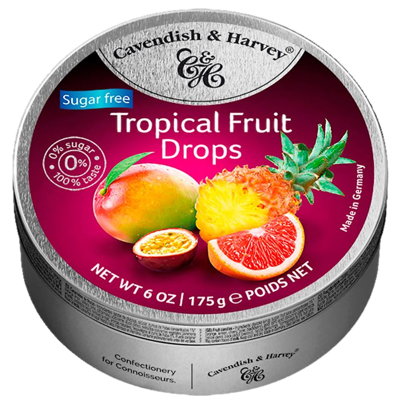 Caramelos Cavendish Light Frutos Tropicales 175 G