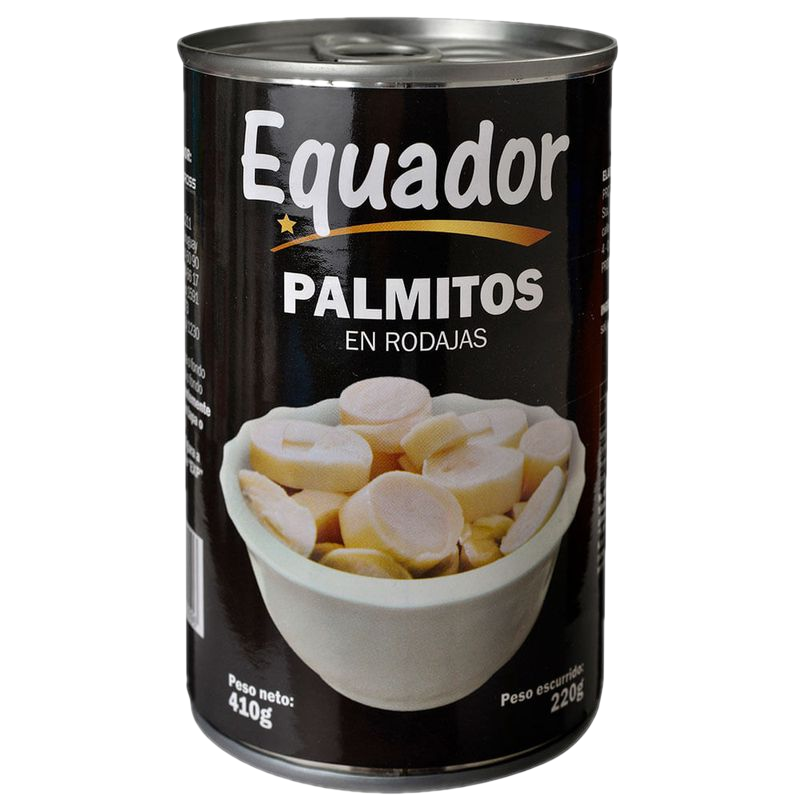 Palmitos En Rodajas Equador 410 G