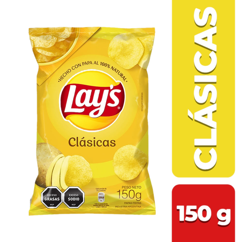 Papas Fritas Lays Clásicas 150 G