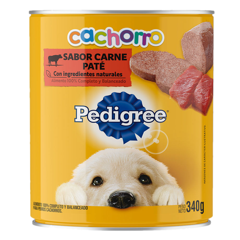 Alimento Para Perro Paté De Carne Cachorros Pedigree 340 G
