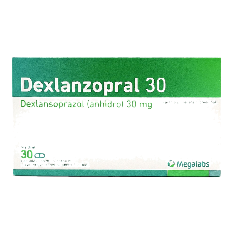 Dexlanzopral 30 Mg Ld 30 Cápsulas Con Microgránulos Gastrorresistentes