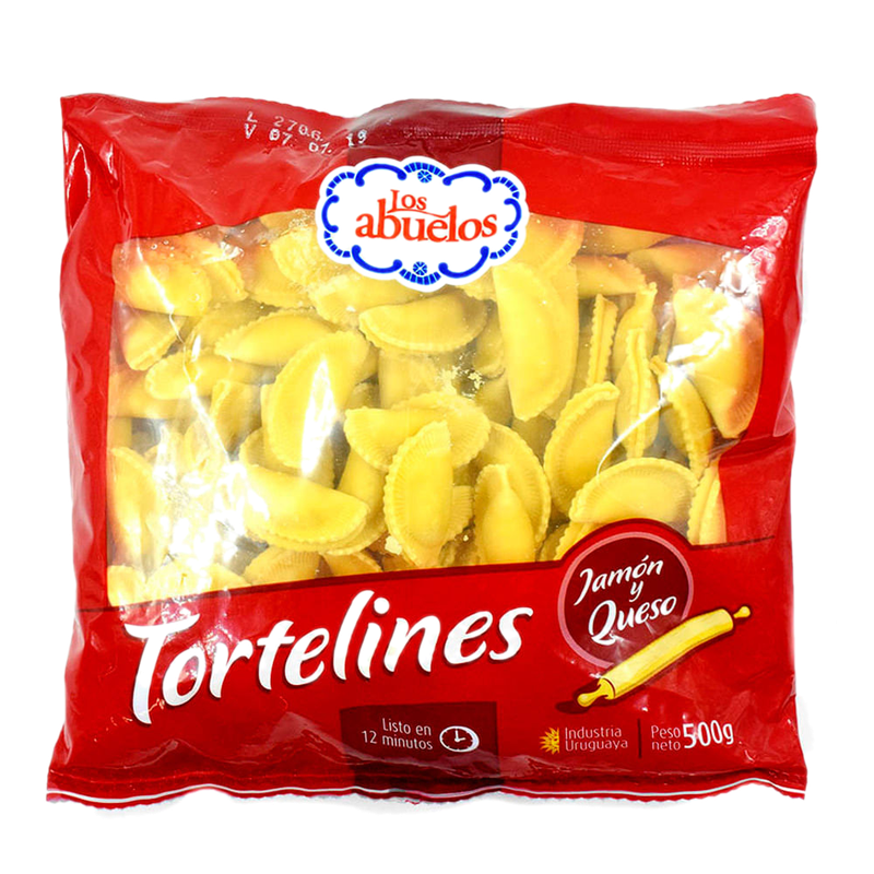 Pasta Fresco Tortelines Los Abuelo Jamón Y Queso 500 G