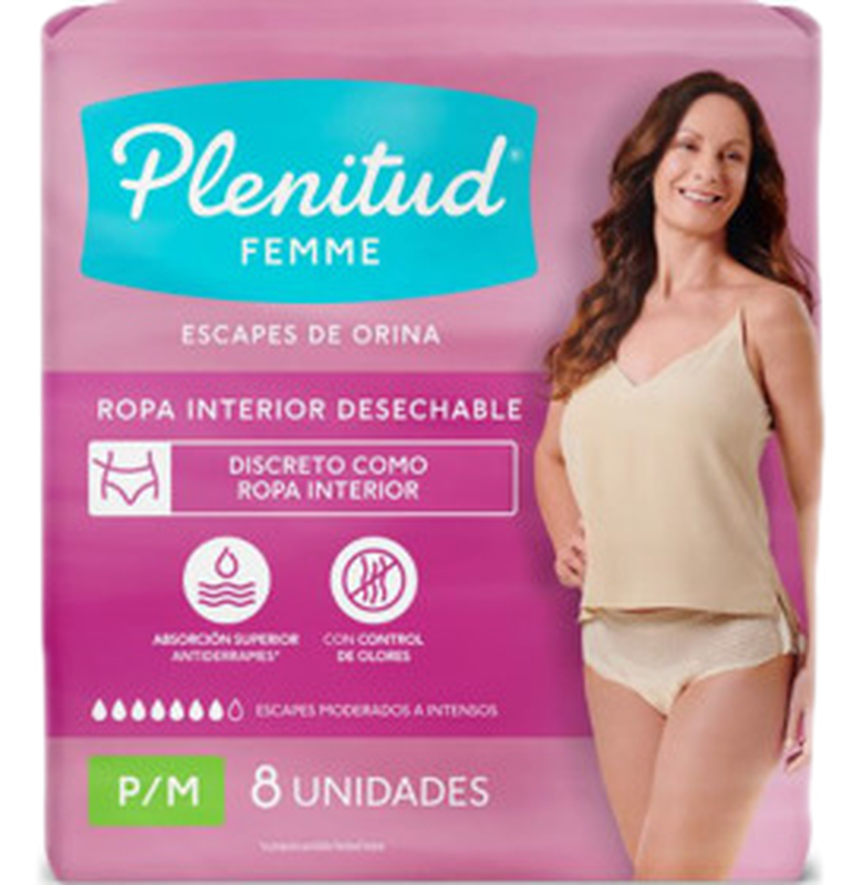Plenitud Femme Pants P/m [8 Unidades]