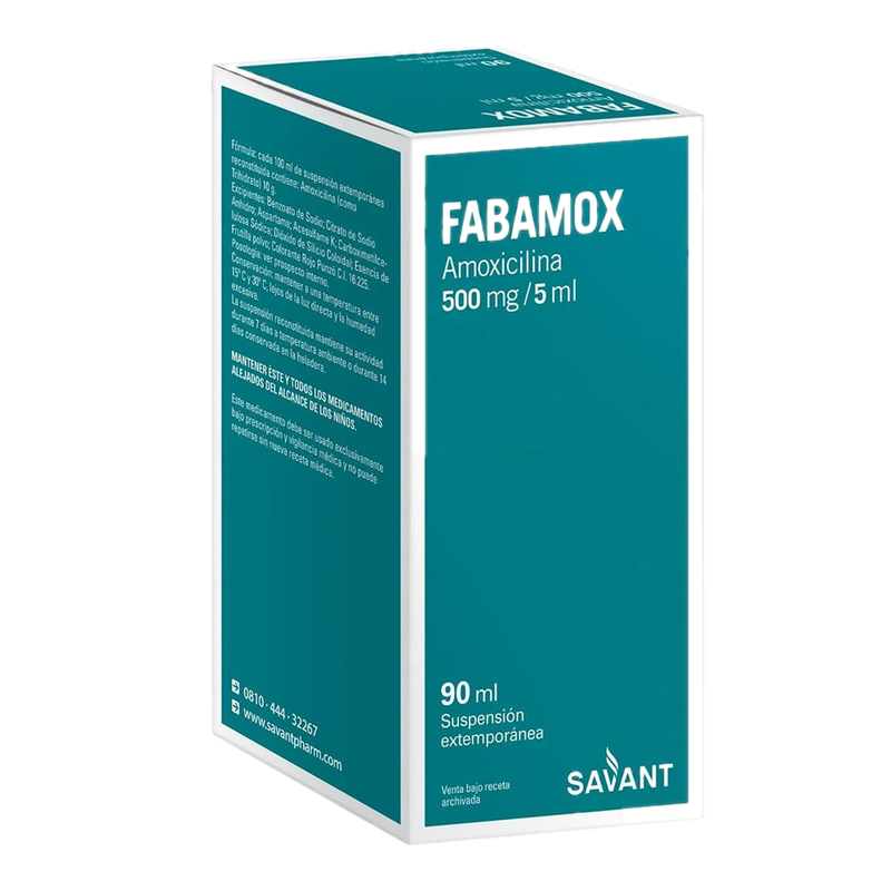 Fabamox 500 Mg/5 Ml Suspensión 90 Ml