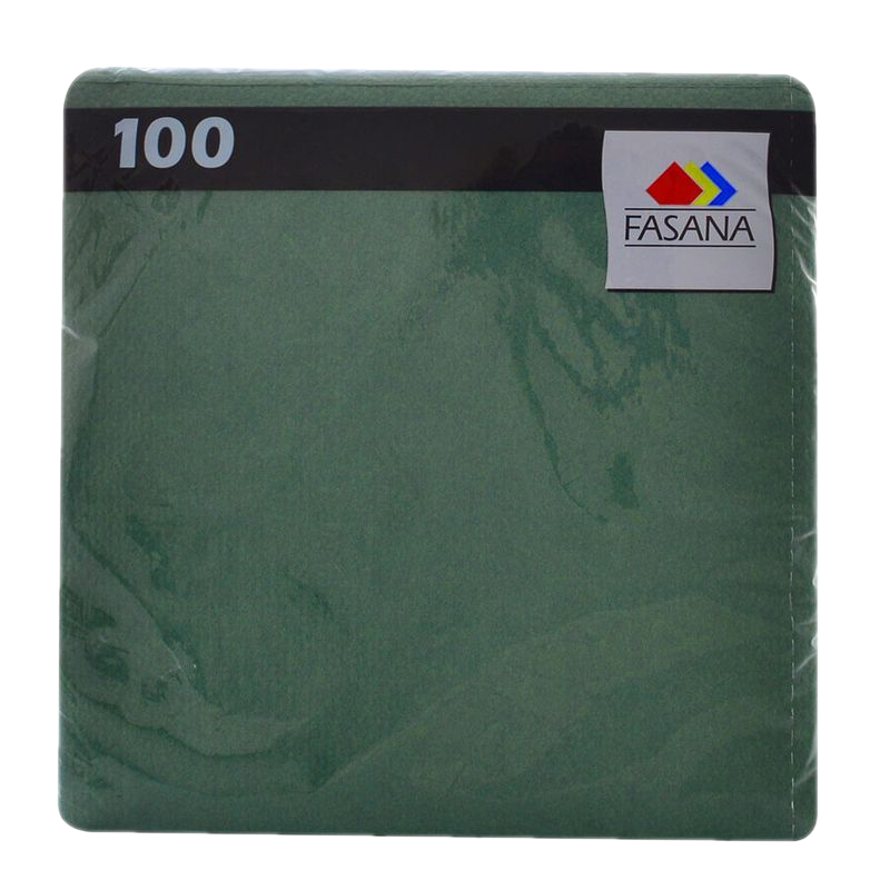 Servilleta Fasana Lisa Verde 100 Unidades