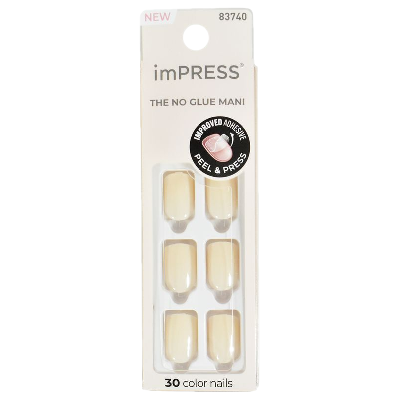 Uñas Postizas Kimc 001 Kiss Impress Color Point Pink