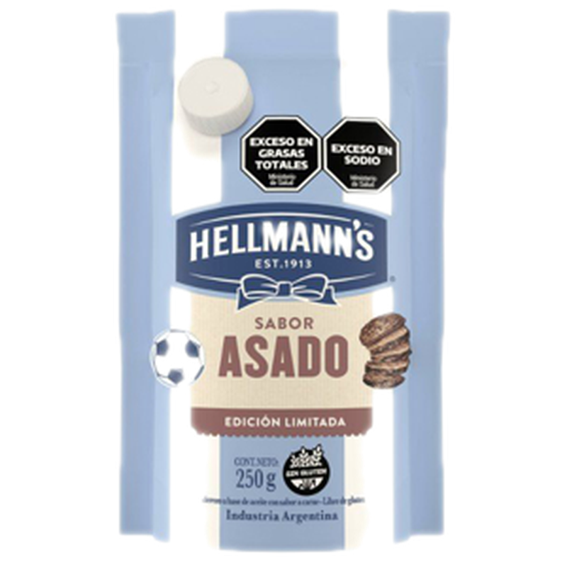 Mayonesa Hellmanns Asado Doy Pack 250 G