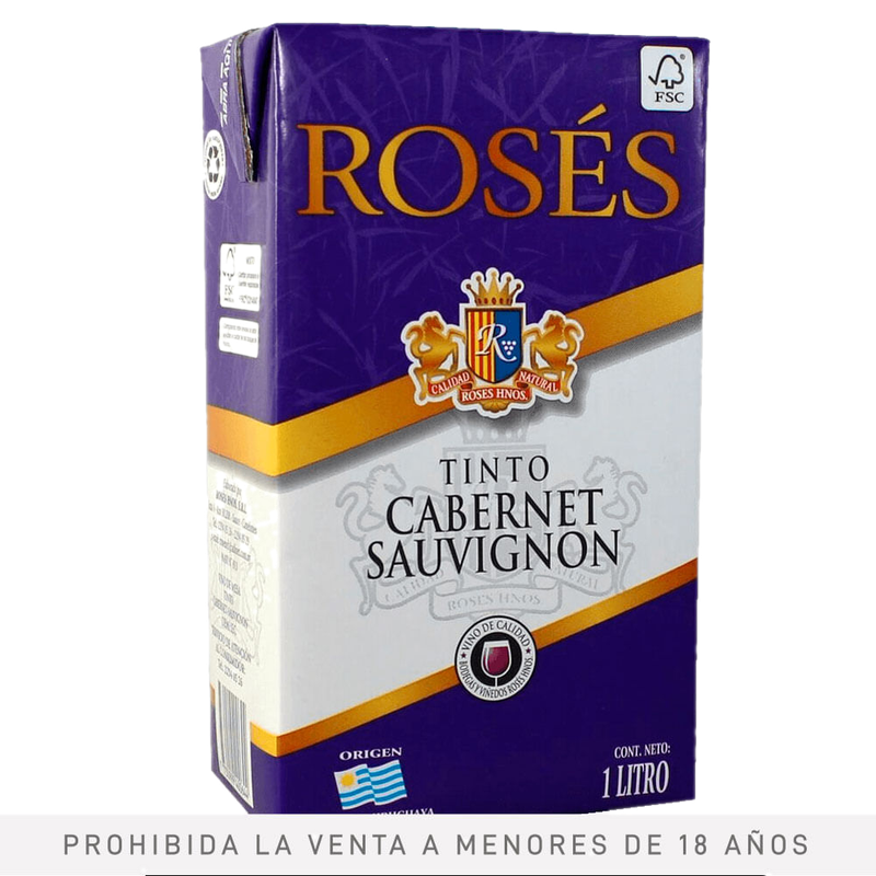 Vino Tinto Cabernet Suavignon 1 L
