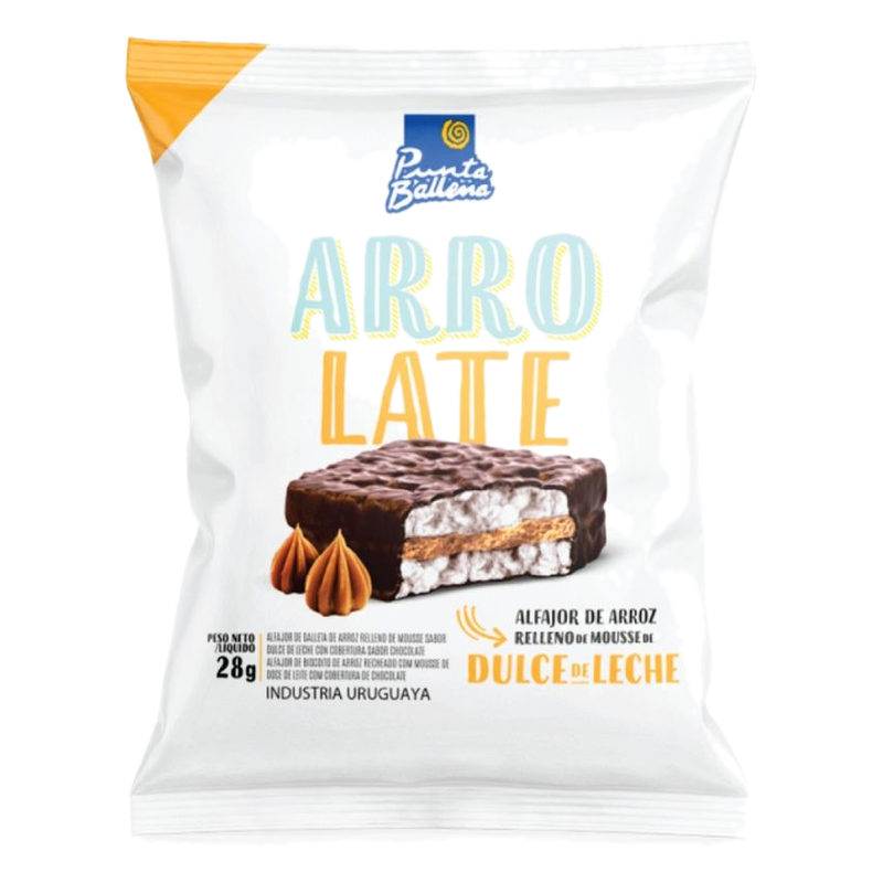 Alfajor Arrolate Relleno De Mousse De Dulce De Leche Punta Ballena 28 G