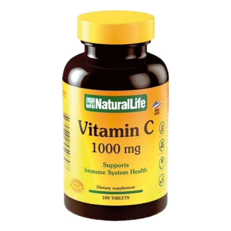 Natural Life Vitamina C 1000 Mg X 100 Tabletas
