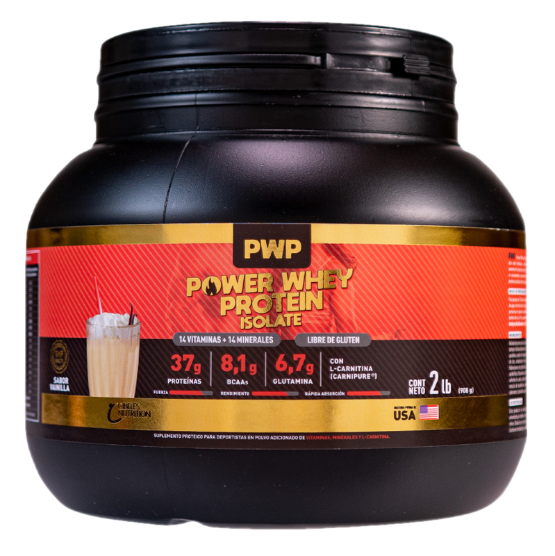 Suplemento Whey Protein Isolate Power Vainilla 930 G