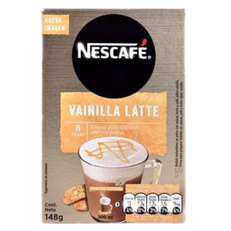 Cappuccino Nescafe Latte Vainilla 8 Unidades