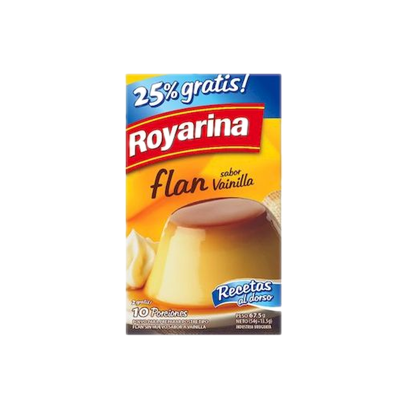 Flan Royarina Doble Vainilla 10p 67.5 G 25% Obsequio