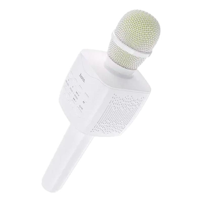 Micrófono Hoco Karaoke Con Bluetooh Blanco