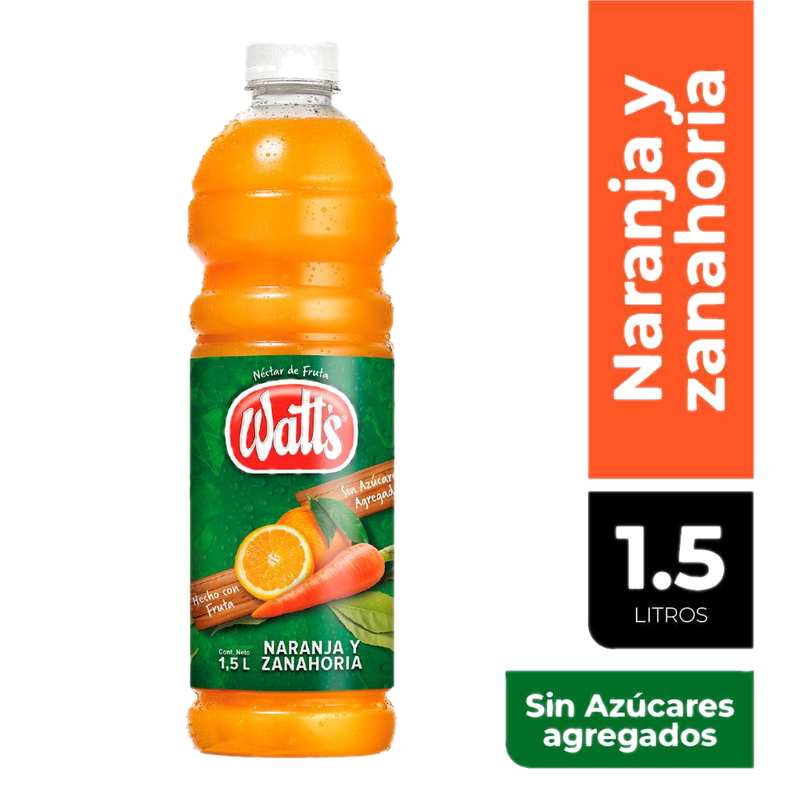 Jugo Watts Naranja- Zanahoria 1.5 L