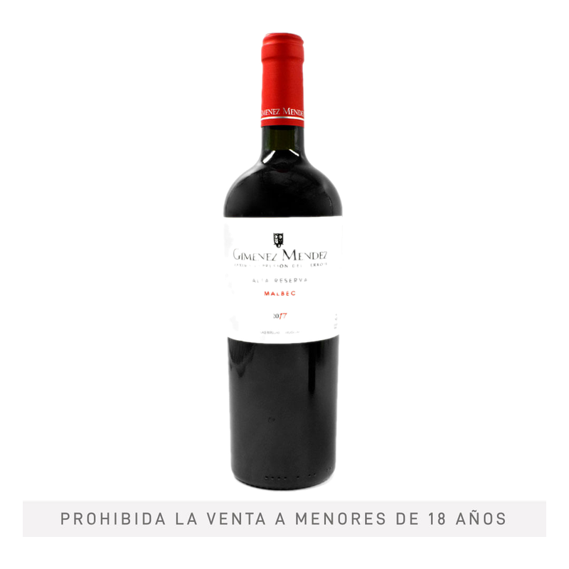 Vino Gimenez Mendez Alta Reserva Tinto Malbec 750 Ml
